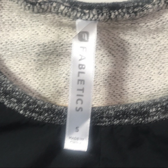 Fabletics Sophia Tie Front Marled Sweatshirt - Picture 4 of 8